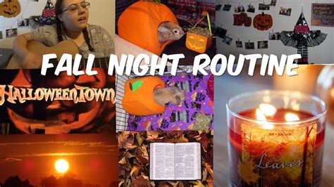 Fall Night Routine Vlogtober Day Youtube