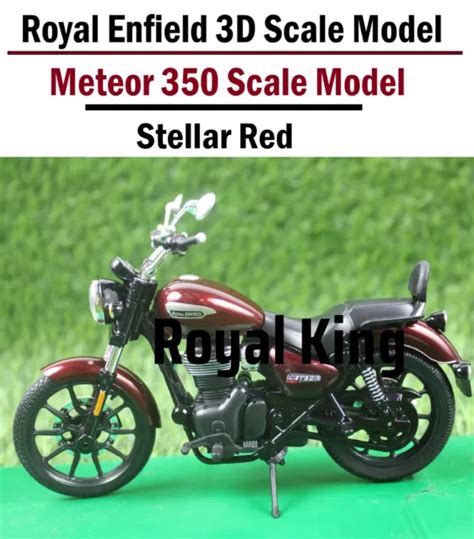 ROYAL ENFIELD &SCALE Model" Meteor 350 Stellar Red £47.95 - PicClick UK