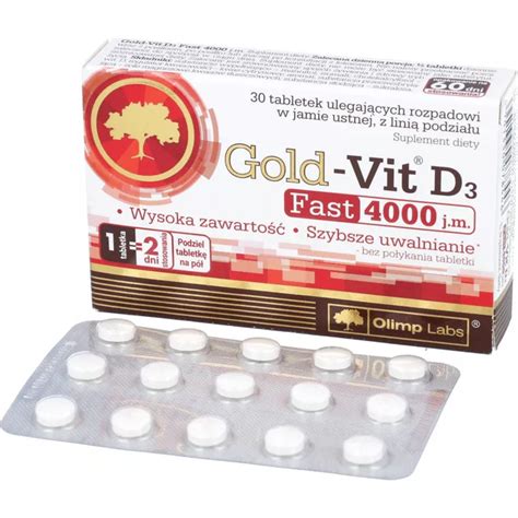 Olimp Gold Vit D Fast J M Tabletek Opinie Sk Ad I Cena