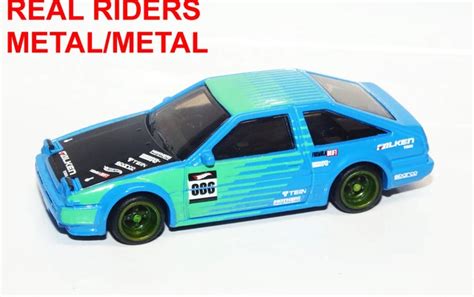 HOT WHEELS TOYOTA AE SPRINTER TRUENO Custom REAL RIDERS METAL METAL PicClick UK