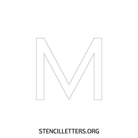 4 Inch Free Printable Individual 7 Elegant Uppercase Letter Stencils Stencil Letters Org