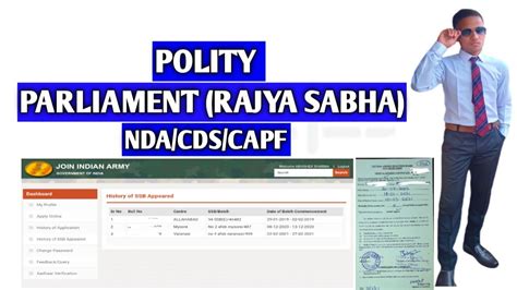 Parliament Rajya Sabha Polity Nda Cds Capf Youtube