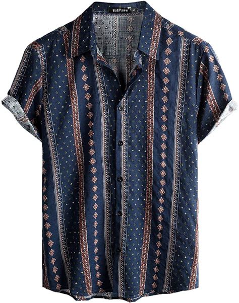 Buy Vatpavemens Casual Hawaiian Floral Shirts Short Sleeve Button Down