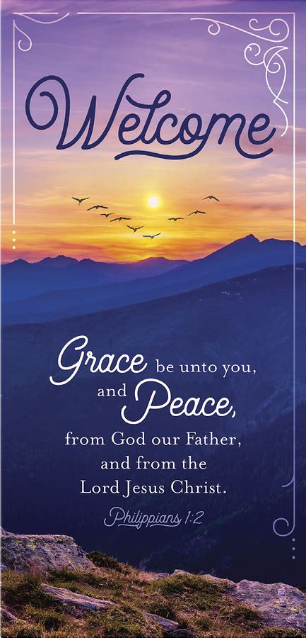 Grace and Peace Welcome Card - Pack of 50 | Cokesbury