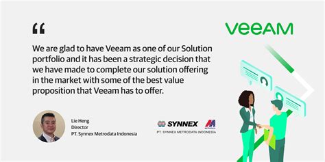 Veeam Deliver Its Solutions In Indonesia With Synnex Metrodata