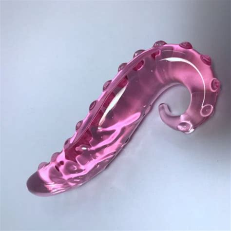 Glass Dildo Pink Hippocampusglass Rose Dildo G Spotglass Etsy