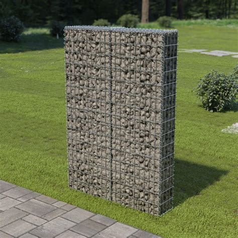 Mur Gabion Avec Couvercles Acier Galvanis X X Cm Vidaxl