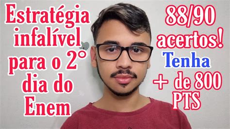 A Estrat Gia Para Gabaritar O Dia Do Enem Youtube