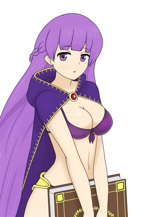 Busty Hentai Girl Alluring Alternate Costume Bangs Bare Midriff