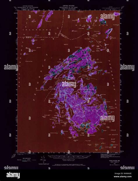 Maine Usgs Historical Map Vinalhaven 460997 1941 62500 Inversion