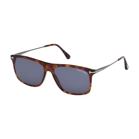 Mens Max Sunglasses Havana Blue Tom Ford Touch Of Modern