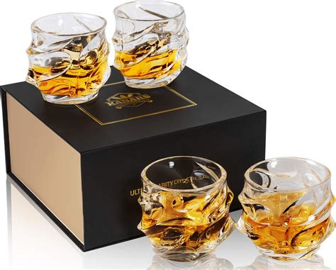 Kanars Pi Ces Verre A Whisky Verres Whiskey En Cristal Pour Scotch