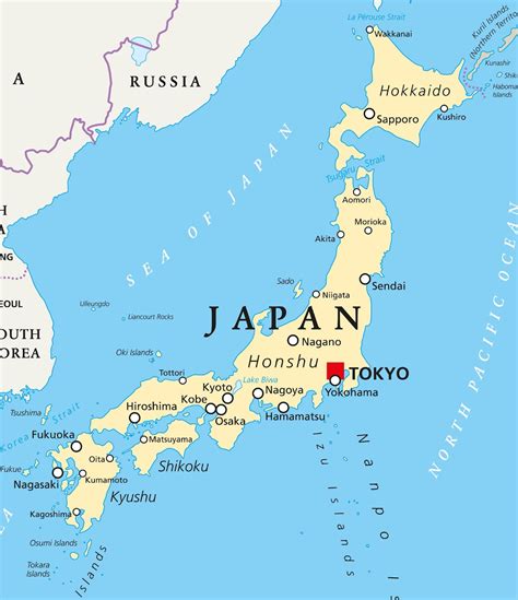 Japan Cities Map - Stefa Emmalynn