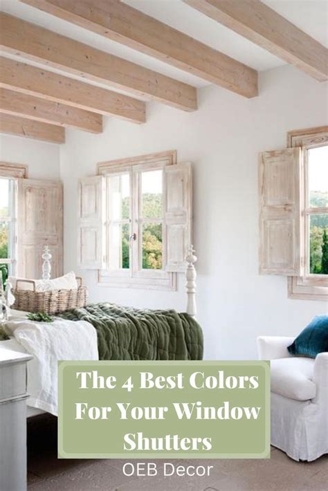 The 4 Best Colors For Your Window Shutters | Window shutters, Home decor, Shutters