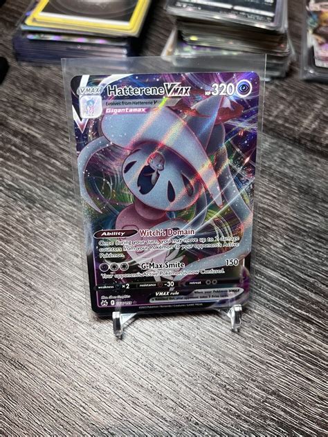 Pokemon TCG Hatterene VMAX 066 159 Crown Zenith Full Art Ultra Rare NM