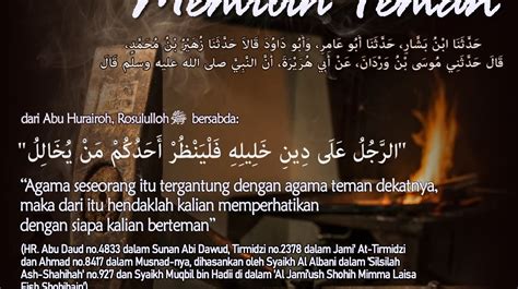 Rosululloh ﷺ Bersabda Agama Seseorang Itu Tergantung Dengan Agama