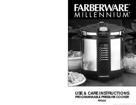 Farberware Pressure Cooker Fpc600 User Manual