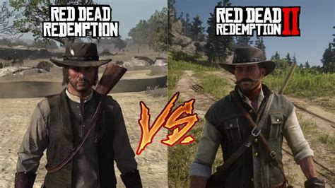 Rdr 2 Vs Rdr 1 John Marston Comparison Youtube