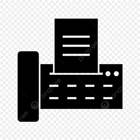 Glyphs Silhouette Vector Png Fax Machine Glyph Black Icon Black Icons