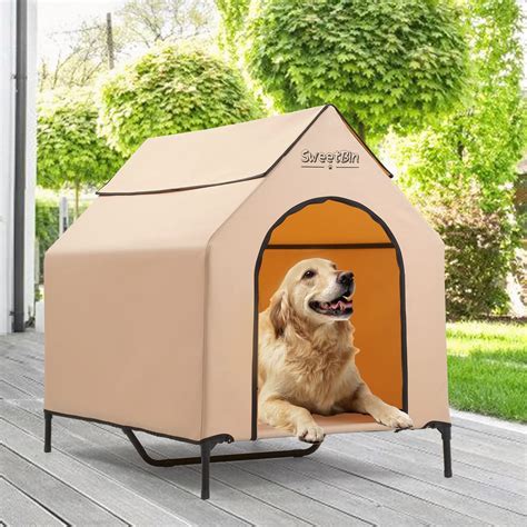 51" Extra Large Dog Houses with Removable Cover, XL Dog Shelters for