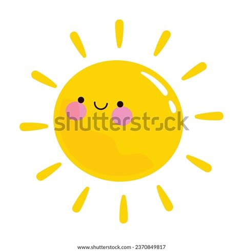 Vector Cute Sun Vector Hand Drawn Stock Vector Royalty Free