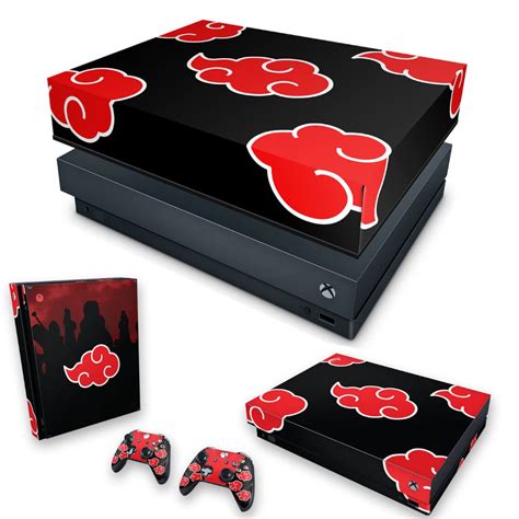 Capa Anti Poeira E Skin Xbox One X Naruto Akatsuki No Shoptime