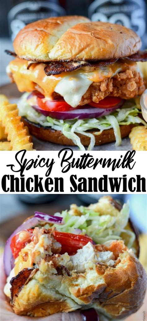 Spicy Buttermilk Fried Chicken Sandwich Butter Your Biscuit