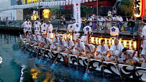 大阪の祭（天神祭どんどこ船）