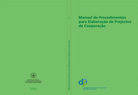 PDF 2009 Manual de Procedimentos para Elaboração de Projectos