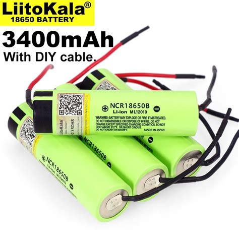 1 20PCS Liitokala New Original NCR18650B 3 7V 3400mAh 18650