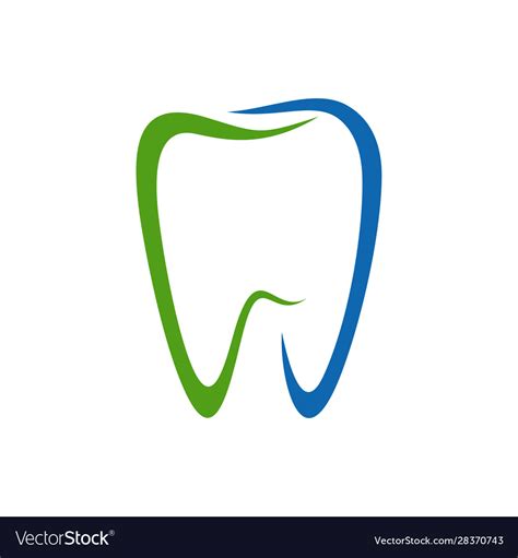 Dental logo design template creative dentist Vector Image