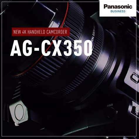 Panasonic’s AG-CX350 4K handheld camcorder launches | Panasonic ...