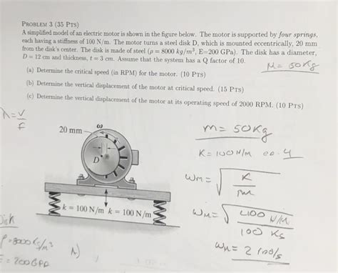 Solved Problem 3 35 Pts A Simpliied Model Of An Electric