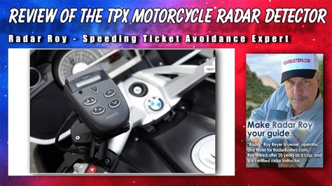 Adaptiv Tpx 20 Motorcycle Radar Detector Review Radar Roy Youtube