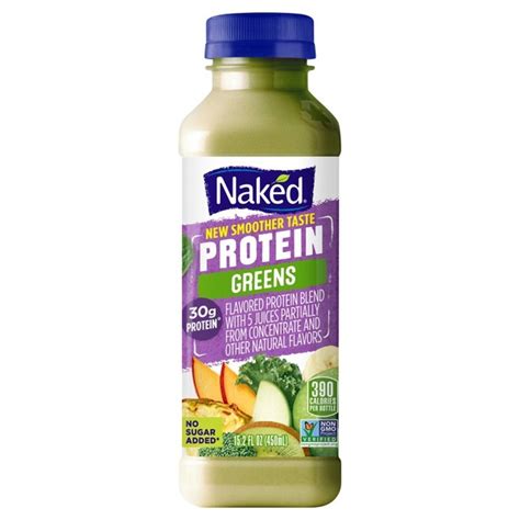 Naked Protein Greens Juice Smoothie No Sugar Added Fl Oz Instacart