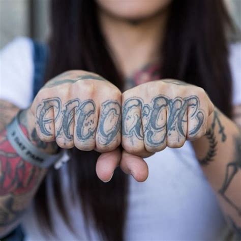 120+ Best Knuckle Tattoo Designs & Meanings - Self Expression (2018)