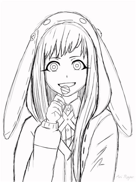 Runa Yomozuki Coloring Pages Kakegurui Characters Kirari Momobami