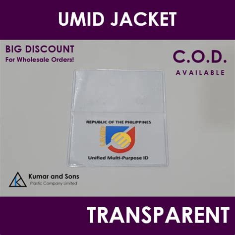 Umid Card Jacket Transparent Card Holder Id Cover Shopee