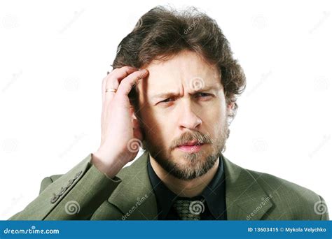 Thinking Stock Image Image Of Think Stress Person 13603415