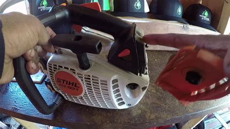 Stihl Ms193 T Air Filter Cover Replaced With New Youtube