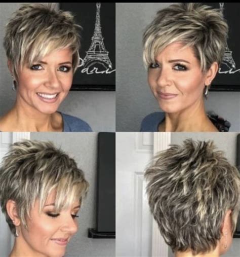 Short Hair Cuts For Women Pixie Short Stacked Hair Messy Short Hair