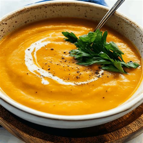 creamy roasted carrot soup  cozy delight  savor
