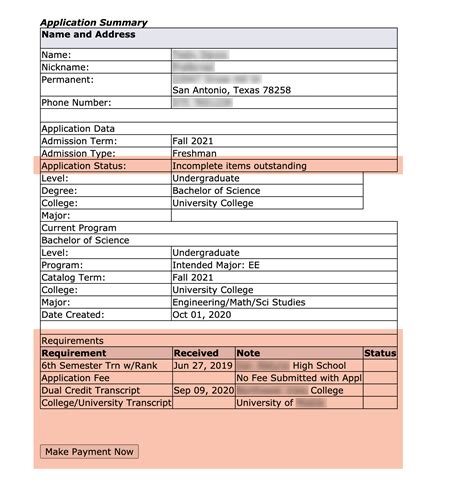 Check Your Status - UTSA Admissions