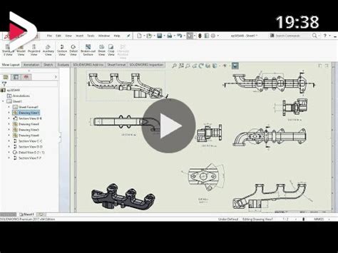 Solidworks Section View How To Make Section View In Solidworks Drawing