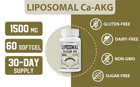 Mua Liposomal Calcium AKG Supplement 1500 MG Alpha Ketoglutaric Acid