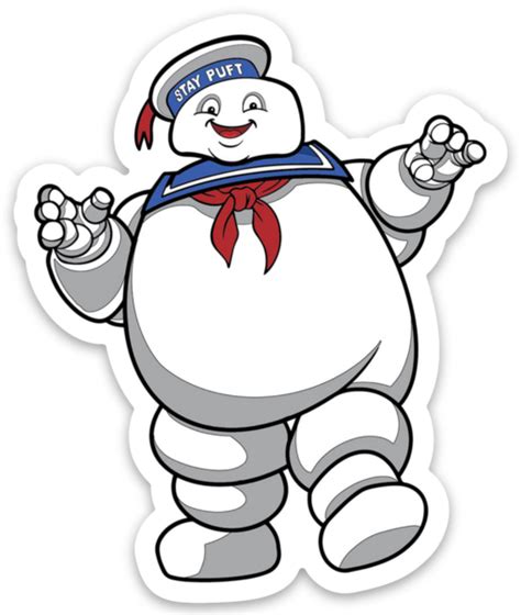 Ghostbusters Stay Puft Marshmallow Man Sticker Mr Stay Puft EBay