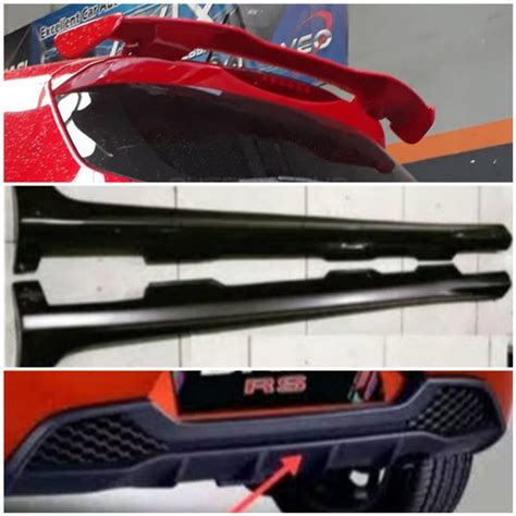 Jual Paket Diffuser Spoiler Dan Side Skirt All New Brio Model Mugen