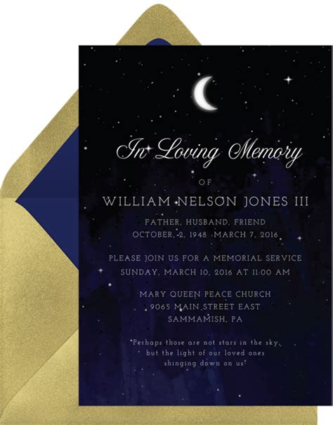 21 Beautiful Celebration Of Life Invitations To Honor Your Loved One