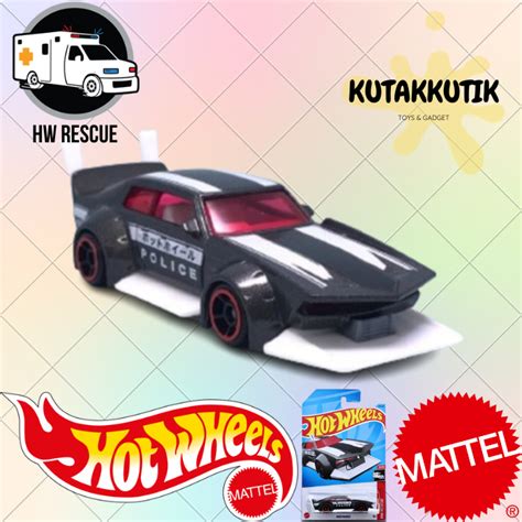 HITAM Hot Wheels Police Car Mad Manga Police Black Lot Q 2023 HW Rescue Shopee Philippines