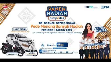 LIVE UNDIAN PANEN HADIAH SIMPEDES BRI KANCA NGAWI PERIODE II TAHUN